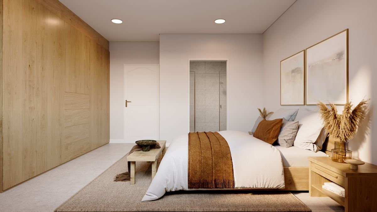 Townhouse Development – Bedroom – photoreal 3D render