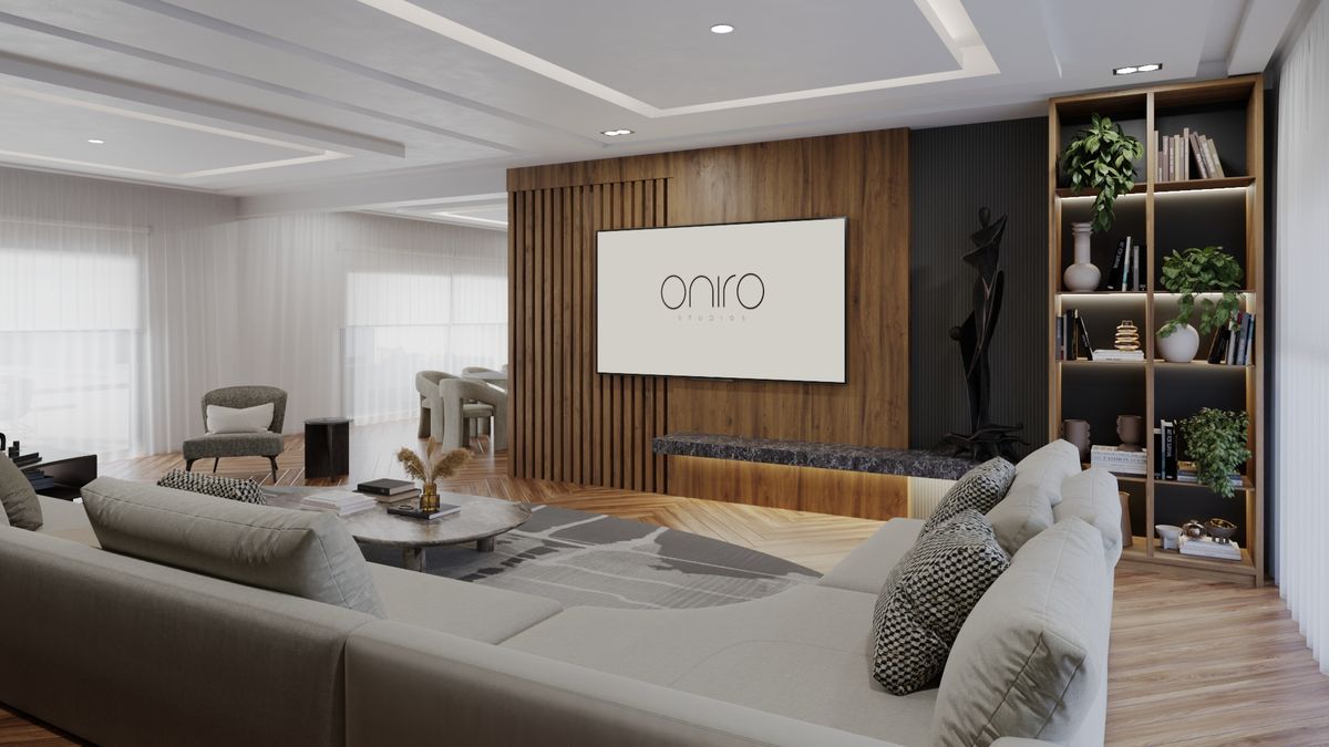 Villa, Angola – Lounge – photoreal 3D render